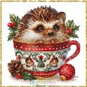 Pattern, Christmas animal cup Hedgehog by Les Petites Croix De Lucie