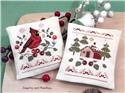 Pattern, Christmas Cardinal by Samplers and Primitives