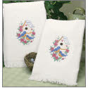 Birds Guest Towels Stamped Kit