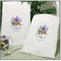 Teapot Floral Towel Stamped Kit