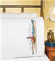 Stamped Stitchable, Lighthouse Pillowcase Stamped Kit by Janlynn