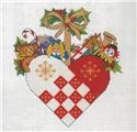 Kit, Christmas Heart Ornament by Eva Rosenstand