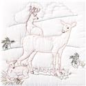 Stamped Stitchable, Deer Family (Quilt Blocks) by Jack Dempsey