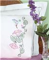Stamped Stitchable, Hummingbird (Lace Edge Pillowcase) by Jack Dempsey