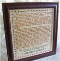 Pattern, 272 Words (Gettysburg Address) by Primrose Needleworks