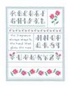Pattern, Roses Alphabet by Imaginating