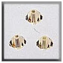 Beads, Buttons & Charm, 13030 - Rondele Jonquil AB 4mm by Mill Hill