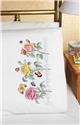 Stamped Stitchable, Rose Garden Pillow Case Pair by Janlynn