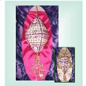Pattern, Plum Shimmer Heirloom Ornament by Pine Glen Designs