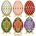 Easter Eggs in Faberge Style - Collection 1