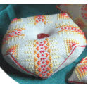 Pattern, Dragon's Fire Biscornu by Pine Glen Designs