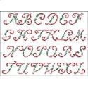 Alphabets: Victorian Christmas Holly