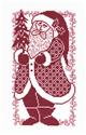 Pattern, Santa Silhouette by Imaginating