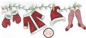 Pattern, Holiday Clothesline by Imaginating