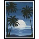 Moonlight with Palm Trees