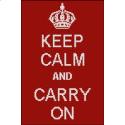 Pattern, Keep Calm and Carry On by PinoyStitch