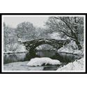 Pattern, Lake and Bridge in Winter by Artecy Cross Stitch