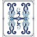 Decorative Blue Alphabet H