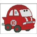Pattern, Chubby Race Cars Red Hot by PinoyStitch