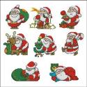 Pattern, Chubby Santas Mini Collection by PinoyStitch