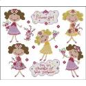 Pattern, Flower Girls by PinoyStitch