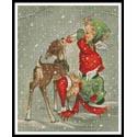 Angels Feeding a Reindeer