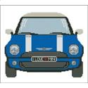 Pattern, Mini Sports Car Blue by PinoyStitch