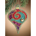 Garnet Spiral Ornament