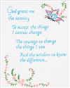 Stamped Stitchable, Serenity Prayer by Jack Dempsey