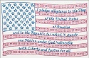 Stamped Stitchable, Pledge of Allegiance by Jack Dempsey