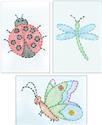 Stamped Stitchable, Cute as a Bug Embroidery Kit by Jack Dempsey