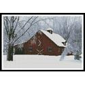 Red Barn in Snow