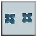 Beads, Buttons & Charm, 12187 - 4 Petal Flower Matte Aqua by Mill Hill