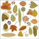Pattern, Serene Autumn Leaves by PinoyStitch