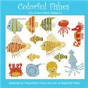 Pattern, Colorful Tropical Fishes by PinoyStitch