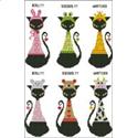 Pattern, Black Cat Goofy Bookmark by PinoyStitch