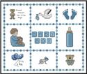 Pattern, Baby Boy Sampler Small by Artecy Cross Stitch