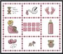Pattern, Baby Girl Sampler Small by Artecy Cross Stitch