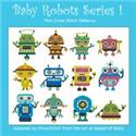 Pattern, Baby Robots Series I by PinoyStitch