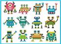 Pattern, Baby Robots Series II by PinoyStitch