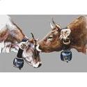Pattern, Two Cows by White Willow Stitching