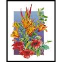 Pattern, Hibiscus and Daylilies by Artecy Cross Stitch