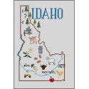 Pattern, Idaho Map by Sue Hillis Designs