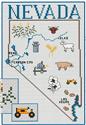 Pattern, Nevada Map by Sue Hillis Designs