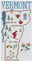 Pattern, Vermont Map by Sue Hillis Designs