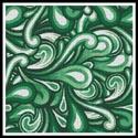 Green Swirl Cushion