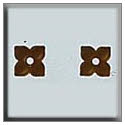Beads, Buttons & Charm, 12190 - 4 Petal Flower Matte Autumn Topaz by Mill Hill