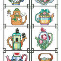 Pattern, Teapot of the Month Sampler by Kooler Design Studio