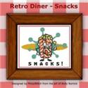 Pattern, Retro Diner Food - Snacks by PinoyStitch