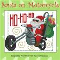 Pattern, Santa on Motorcycle Bike by PinoyStitch
